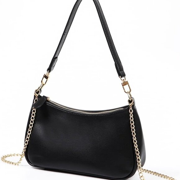 Clutch Tote Handbags with 2 Removable Straps and Zipper Closure Crossbody Bags S - Picture 2 of 7